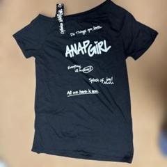 ANAPGiRL 半袖ロング丈Tシャツ M 黒