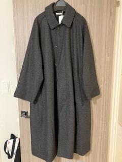 shiun ウール ショールカラーコート　ダークグレー　サイズS shiun ウール ショールカラーコート ダークグレー サイズS