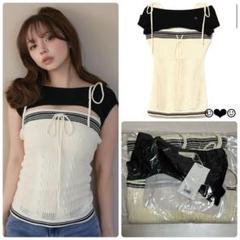 andmary♡Kitty cable knit tops♡ivory