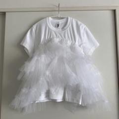 noir kei ninomiya ノワール チュール付Tシャツ XS 新品 - メルカリ