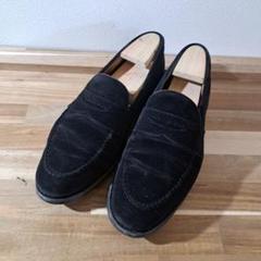 berwick 4545 ブラック スエード size 7 コインローファー