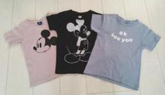 Tシャツ Coen ユニクロ他 ミッキー ロゴ 3枚セット 100 110