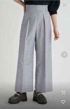 セルフォード ハイウエストワイドパンツ グレー