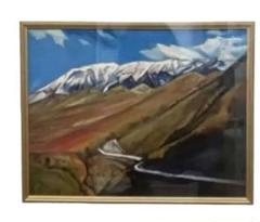 市村司　額入り　大山の風景画 市村司 額入り 大山の風景画 - メルカリ