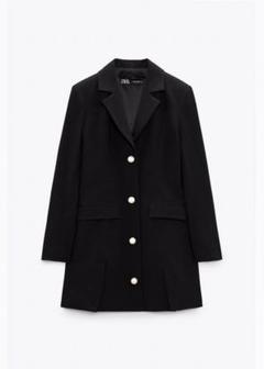 ZARA テクスチャーブレザーディテール ワンピース スタッズ 2025年最新】ZARAブレザーワンピースの人気アイテム - メルカリ