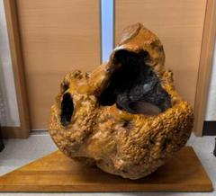 木製置物　コブ　アンティーク　美術品　芸術品　和風置物　彫刻 花器　花瓶　木製②