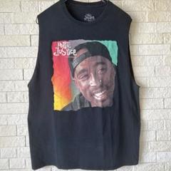 TUPAC ノースリーブ 2パック タンクトップ L US 古着 ヒップホップT