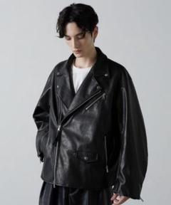 CLEL レザーブルゾン ブラック Sサイズ CLEL ブルゾン アウター 「CLEL」Vintage Design Blouson