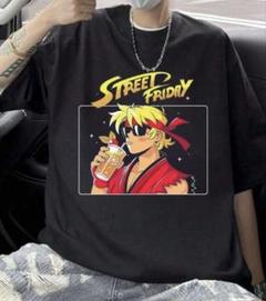 STREET FIGHTER ストリートファイター Tシャツ オーバーサイズ 黒