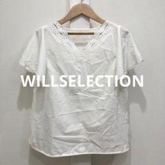 WILLSELECTION ウィルセレクション 半袖 ブラウス 刺繍