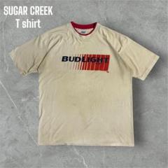 USA製古着90sBudLight×企業系バックプリントTシャツシングルステッチ