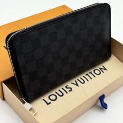 ルイヴィトン【最高級美品】ダミエ グラフィット ジッピー オーガナイザー 長財布
