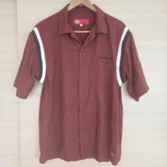 Dickies ブラウン 赤茶色 ショートスリーブ ボウリングシャツ BROWN