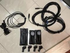 SHURE PG58×2、SM57×1、マイクシールドケーブル5本