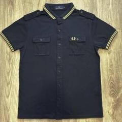 【極美品】Fred Perry Shirt ポロシャツ サファリ 黒×金 L 極美品】Fred Perry Shirt ポロシャツ サファリ 黒×金 L - メルカリ