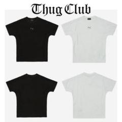 【早い者勝ち】thugclub ブラック cave Tシャツ　シルバー