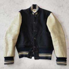 希少旧マッコイ McCOY SPORTSWEAR 袖レザーメルトンスタジャン M