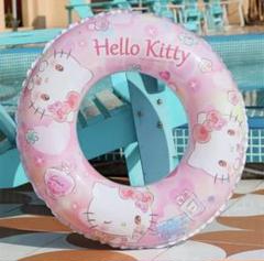 激レア♡日焼けキティ　海が好き　レインボー浮き輪ストラップ　2001年 激レア♡日焼けキティ 海が好き レインボー浮き輪ストラップ