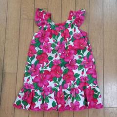 Mango ハワイアンドレス フラワープリント 半袖ワンピース 1　120
