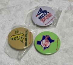 MLBチーム缶バッチ3個セット