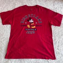 アメリカ古着　ディズニーランド　Hanes製　ミッキーマウス　Tシャツ　L