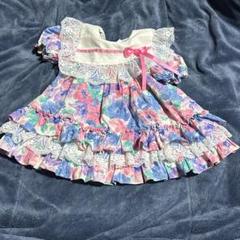 花柄ワンピース　18M パステルカラー　古着　ヴィンテージ