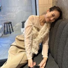大人気⭐︎ANDRESDアンドレスド　ニアナ　ベージュ　チュールフリルブラウス 大人気⭐︎ANDRESDアンドレスド ニアナ ベージュ チュールフリル