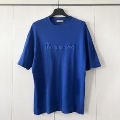 KRIZIAUOMO イタリア製　Tシャツ　青　ブルー　半袖　メンズ　刺繍