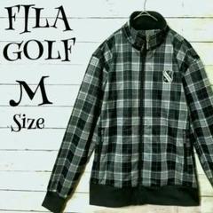 FILAGOLF 格子柄　刺繍ワンポイントロゴ ZIPUP ジャケット　Mのサムネイル