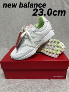 23.0cm ニューバランス WGS327WM ビッグロゴ ゴルフシューズ