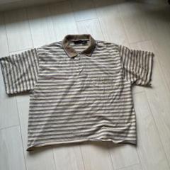 puritan ストライプ ポロシャツ XL