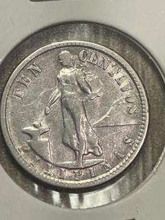 フィリピン10センタボ硬貨　1944年2枚、1945年4枚、1960年1枚、計7 フィリピン10センタボ硬貨 1944年2枚、1945年4枚、1960年1枚、計7