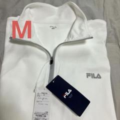 【メンズ】接触冷感 FILA FM6745 メンズ ゴルフシャツ M ホワイトのサムネイル
