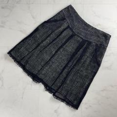 MAURI メッシュスカート サイドジップ ブラック サイズ42