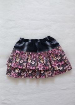 ほんのりあったか　フリルスカート風かぼちゃパンツ　コスモス(ハンドメイド)