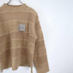 未着用 マグリフィシオクマダ プルオーバーセーター レディース ボーダー 新品