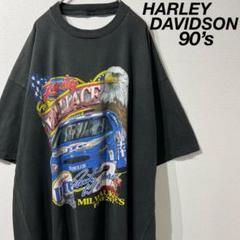 【希少】古着 ハーレーダビッドソン 両面プリント tシャツ ブラック 2XL