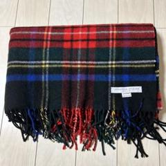 極美品✨ ジョンストンズ　ブラックスチュワート　大判 ストール　カシミヤ100 ブラック系スチュワート4枚の比較｜ジョンストンズカシミヤ大判