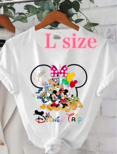 Lサイズ　ディズニートリップ Tシャツ ホワイト