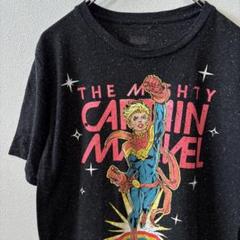 MARVEL 半袖Tシャツ キャプテンマーベル プリントデザイン L 古着