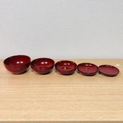 越前漆器 漆遊館 茜朱 応量器 (五ツ組) 化粧箱 - メルカリ
