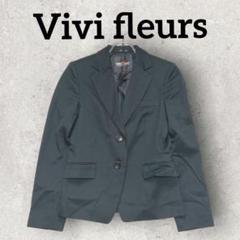 Vivi fleurs テーラードジャケット レディーススーツ (9) ブラック