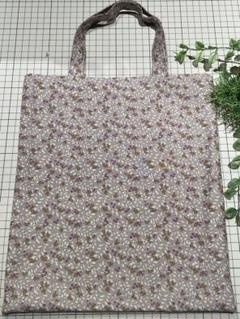 エコバック　花柄　内布あり　A4　小さくたためる　トートバッグ