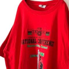 USA製 ユニオンメイド ナショナルカンファレンス Tシャツ XL レッド古着