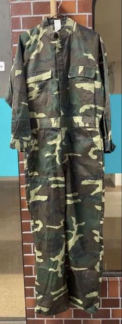 70s カモフラージュ　ジャンプスーツ　迷彩柄　ミリタリー　ツナギ　ビンテージ USA製 70s〜80s ideal ツナギ ジャンプスーツ 迷彩 カモ - メルカリ