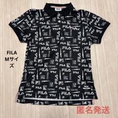 FILA ゴルフ用 半袖ポロシャツ Mサイズ ブラック