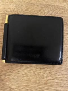 未使用✨　TOM FORD トムフォード　マネークリップ　クロコ　箱付き　黒 TOM FORD トムフォード 二つ折り財布 YT231 LCL168G メンズ
