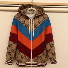 『美品』GUCCI　GGジャガード　パーカー XS 正規品 GUCCI(グッチ) / パーカー/S/コットン/BLK/無地/646953-XJDAH