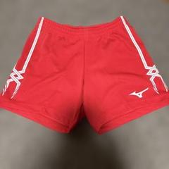 MIZUNO バレーボール　ゲームパンツ赤2XL（XO）
