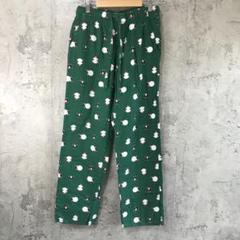 az77古着　柄パンツ　パジャマパンツ　緑　90s Y2K
